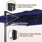 10ft/13ft Square Aluminum 90° Adjustable Tilt Umbrella with Base for Outdoor Patio Umbrella