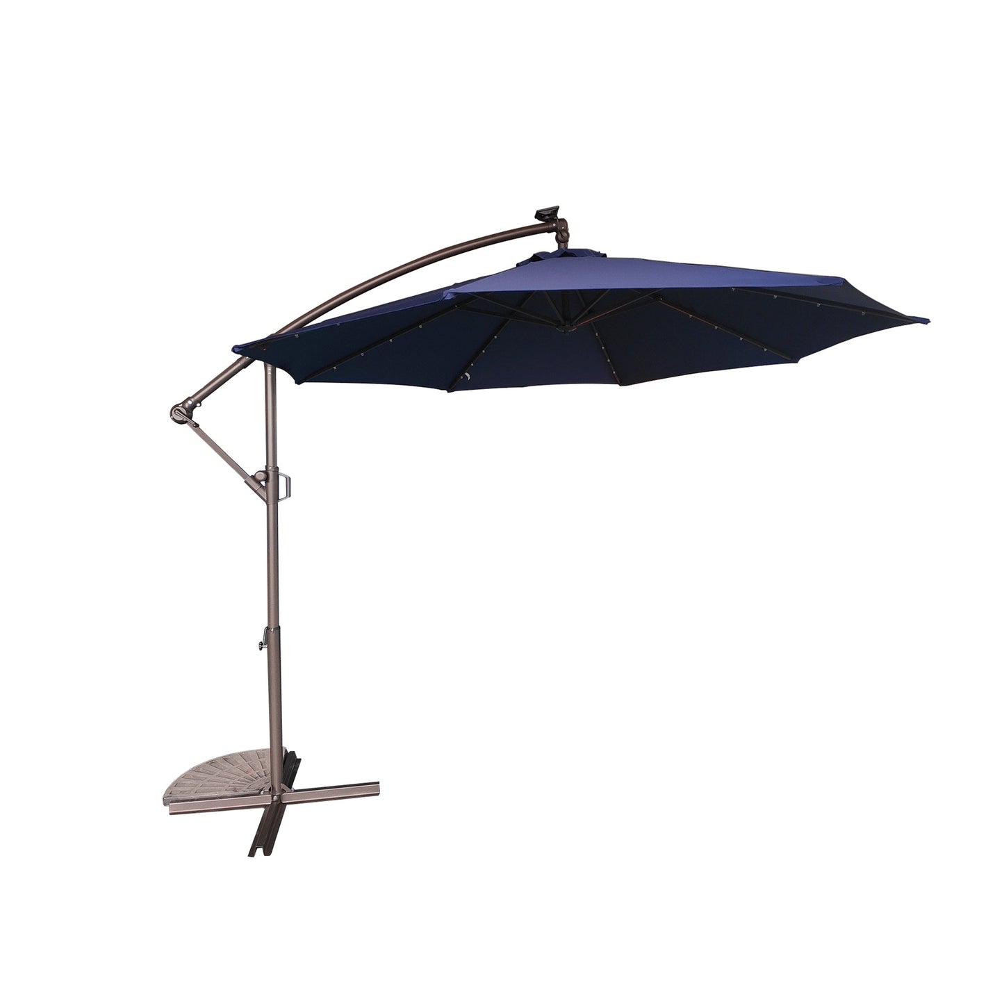 MOODHT11LED_PRNT Mondawe 11ft Cantilever/Offset Hanging Patio Umbrella with Solar Light Included