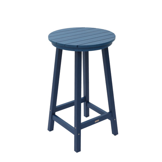 MONDAWE Outdoor Bar Height Bistro Table HIPS Round Patio Bar Table Tall Dining Table for Garden Barstools Balcony