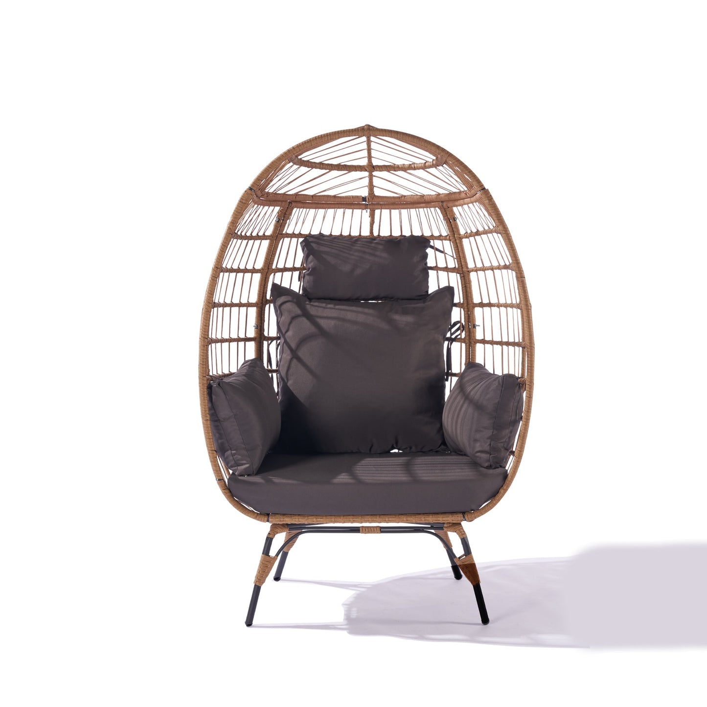 MONDAWE Capacity Oversized Wicker Egg Chair for Outside