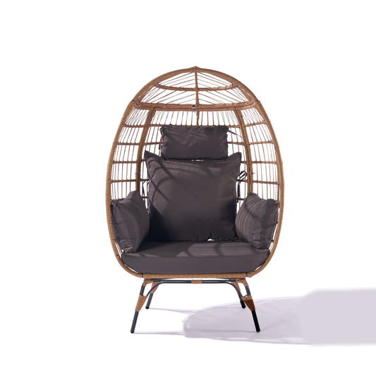 MONDAWE Capacity Oversized Wicker Egg Chair for Outside