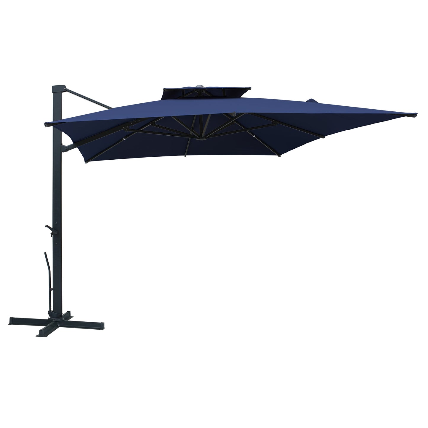 MONDAWE 13ft Patio Double Top Bright Umbrella 360 Rotation Umbrella