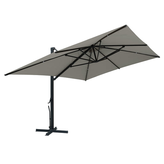 MONDAWE 13ft Patio Double Top Bright Umbrella 360 Rotation Umbrella