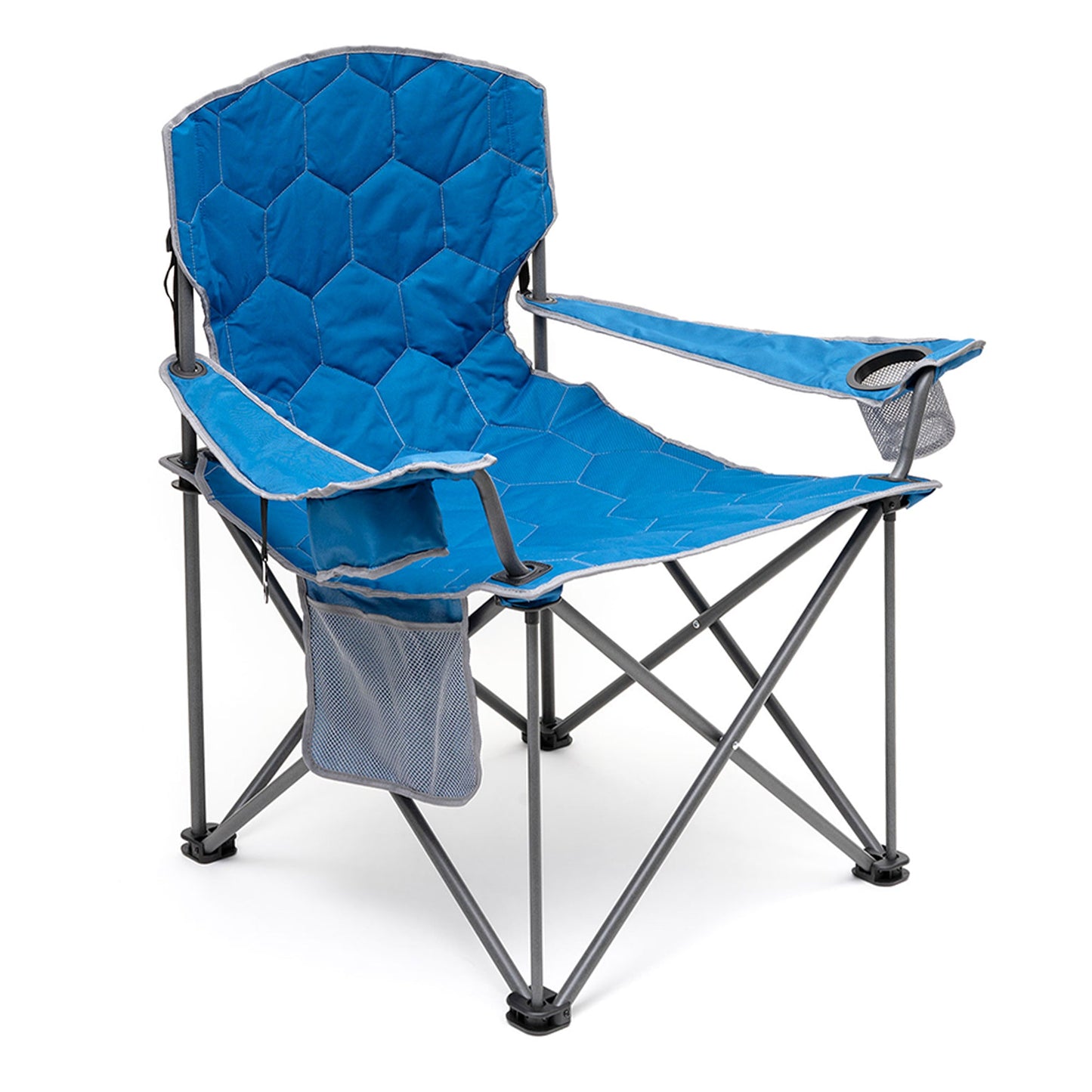 MONDAWE Oversized Folding Camping Chair with Cup Holder and Side Pocket Outdoor Chair