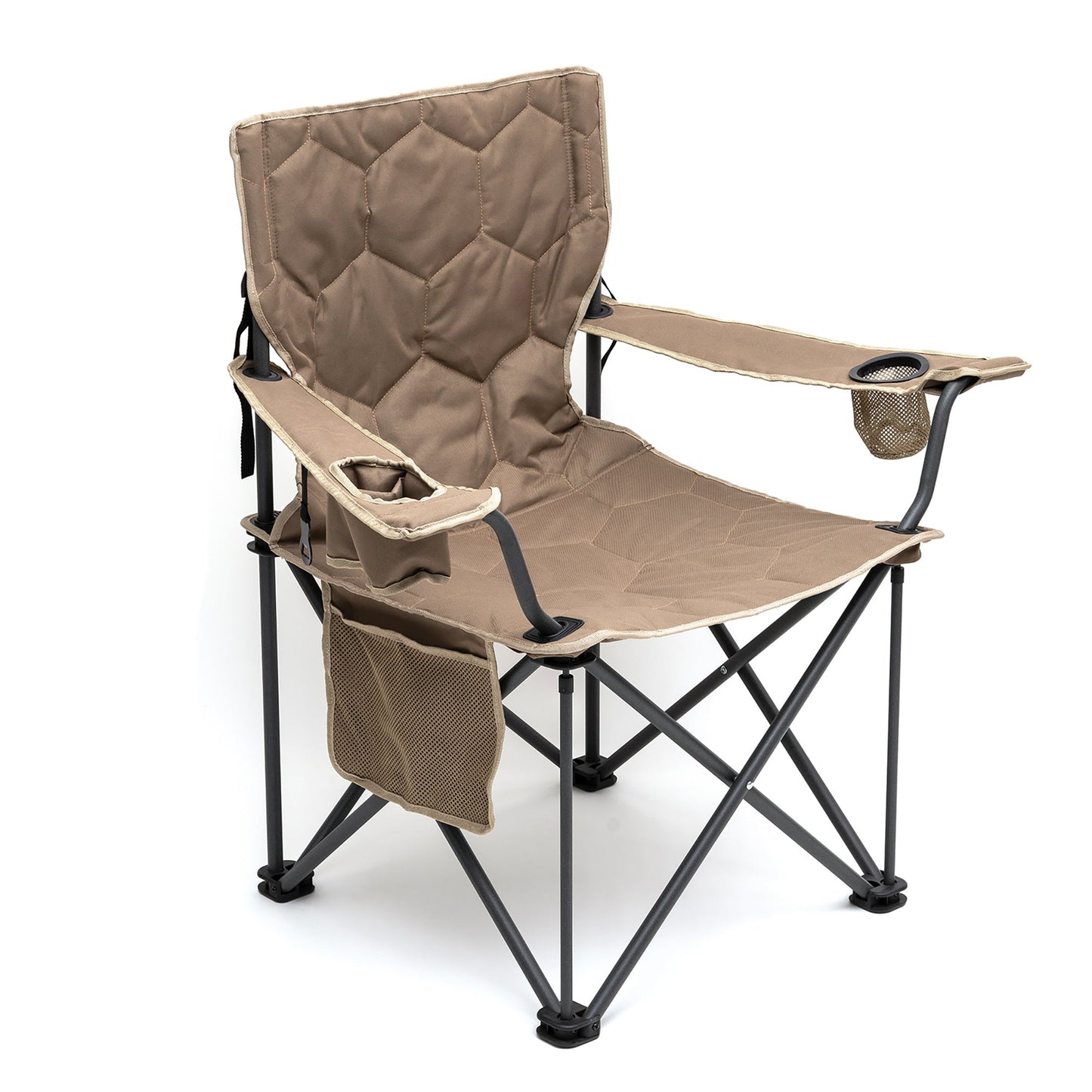 MONDAWE Outdoor Chair Oversized Folding Camping Chair with Cup Holder and Storage