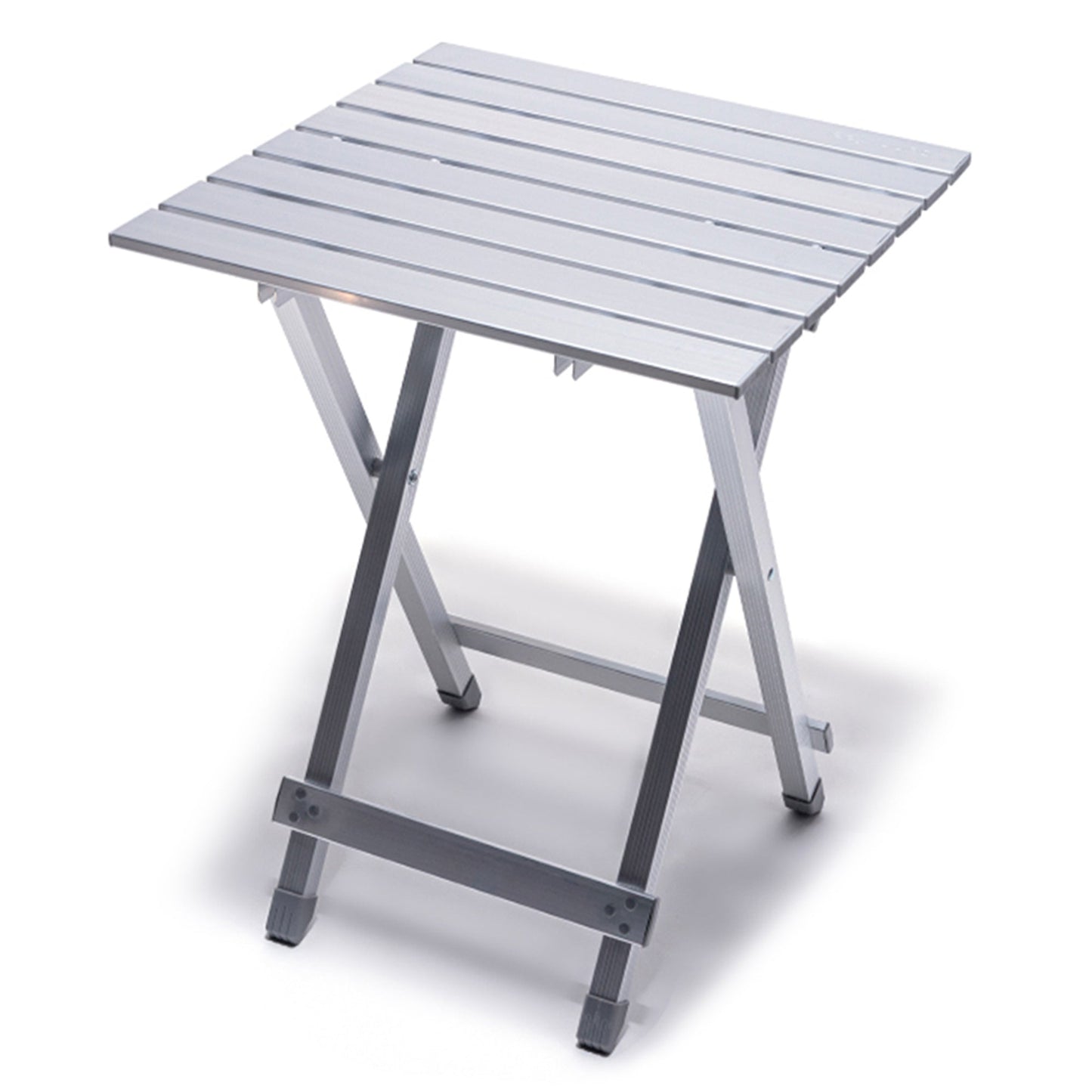 MONDAWE Compact Silver Multifunctional Folding Camping Stool/Table