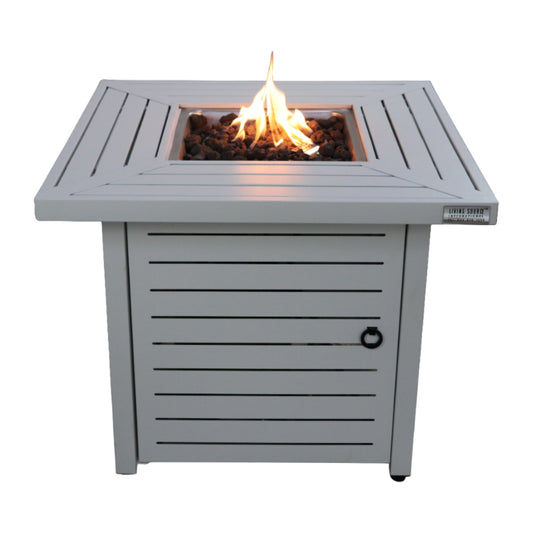 Mondawe 25Inch H x 30Inch W Steel Propane/Natural Gas Fire Pit Table