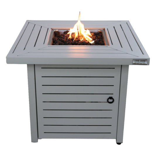 Mondawe 25Inch H x 30Inch W Steel Propane/Natural Gas Fire Pit Table