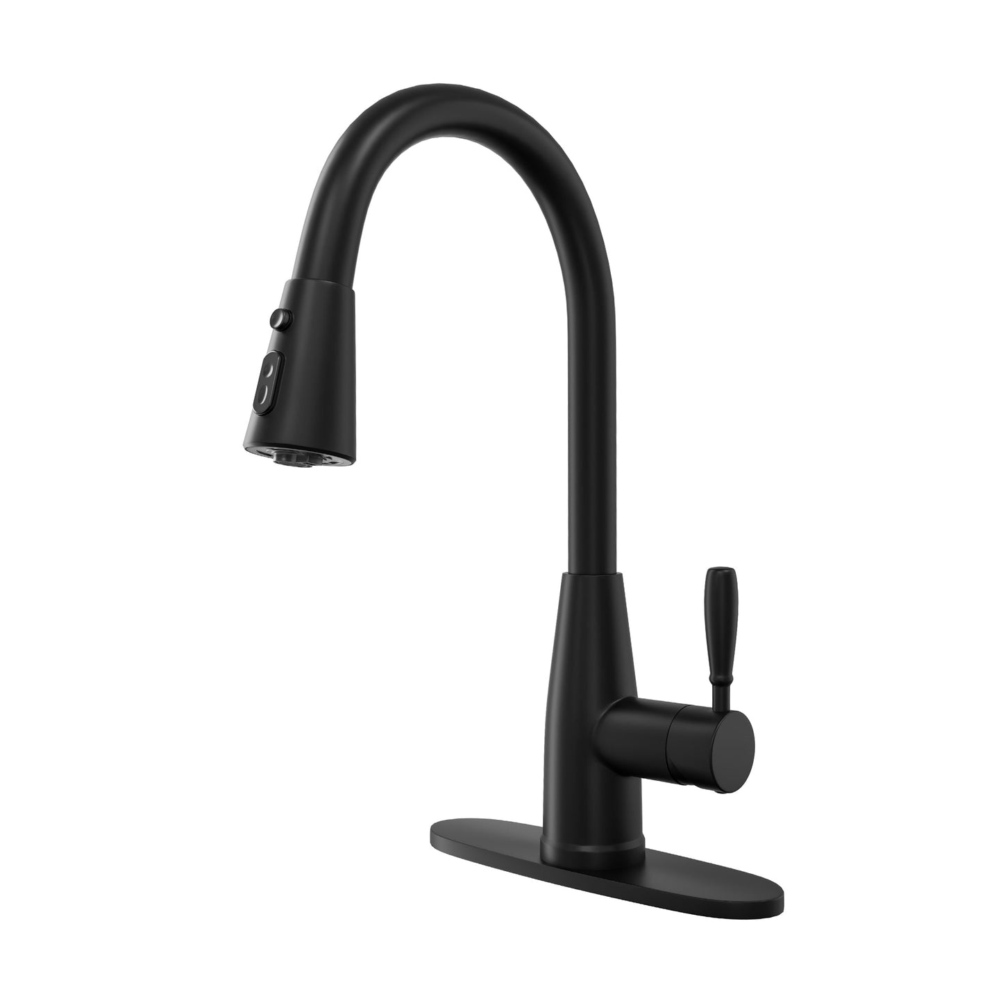 MONDAWE Pull-Down Kitchen Faucet Retractable Brass Hot and Cold Adjustable Swivel Sink Faucet