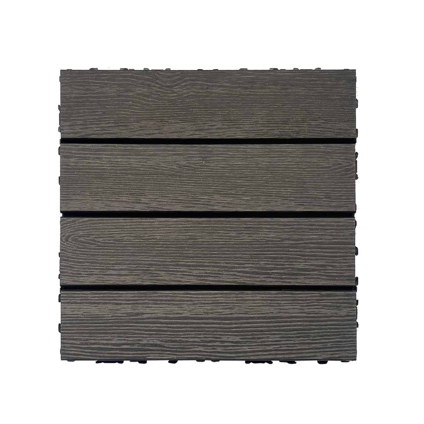 MD-FHM-02-PRNT Mondawe 12-inch x 12-inch Wood Plastic Composite Deck Tiles (Set of 20pcs)