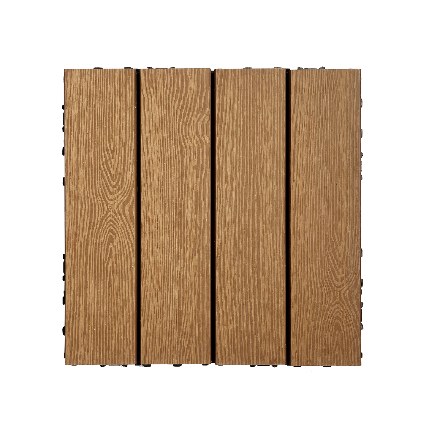 MD-FHM-02-PRNT Mondawe 12-inch x 12-inch Wood Plastic Composite Deck Tiles (Set of 20pcs)