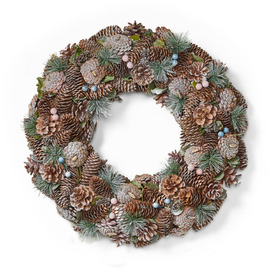 18.5 inch PINE CONE WREATH