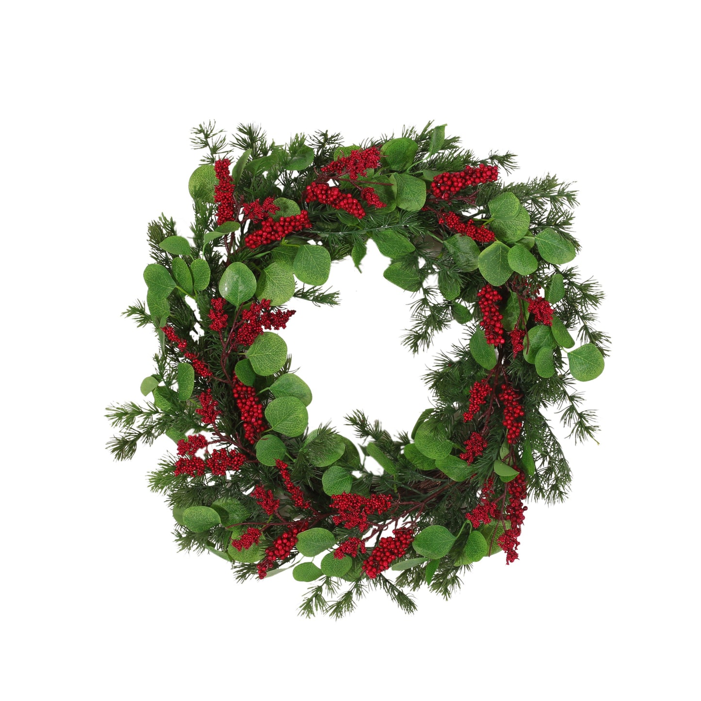 25.5 inch LEAVES/BERRY WREATH