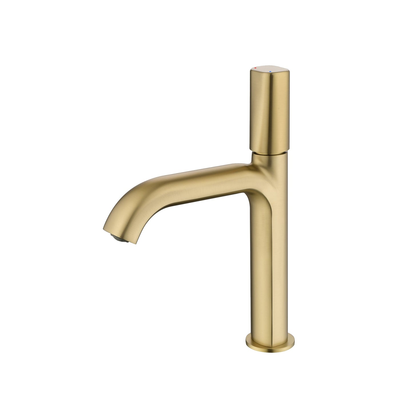 Mondawe Single Handle Single Hole Bathroom Faucet Modern Brass Bathroom Basin Faucets Matte Black