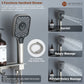 12in Thermostatic Ceiling Mount 3 Functions Shower System with Body Jets and Storage Shelf