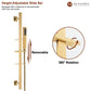 16in Ultra Thin Luxury Thermostatic Mist Shower Head 6 brass Body jets Shower Set