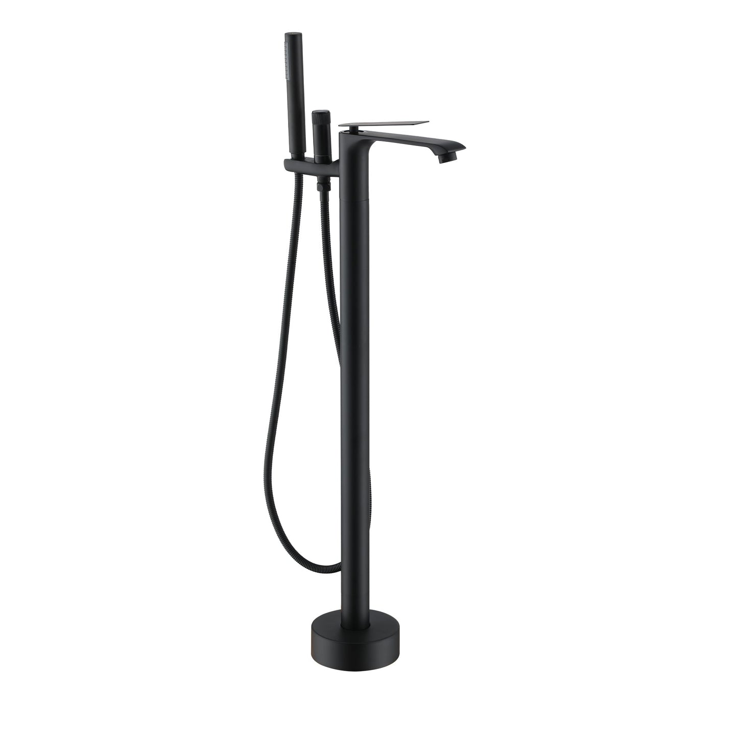 MONDAWE Single-Handle Freestanding Floor Mount Tub Filler Faucet with Handheld Shower