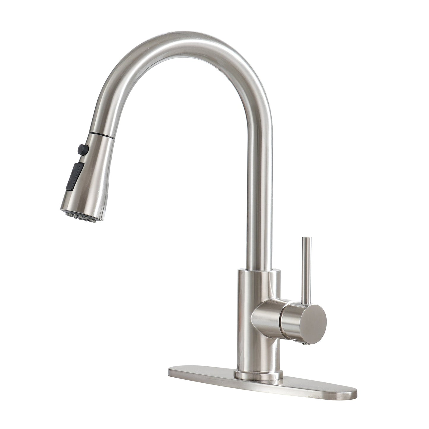 MONDAWE Kitchen Fucets with Pull Down Spray Kitchen Sink Faucet Retractable Brass Hot and Cold Swivel Sink Faucet