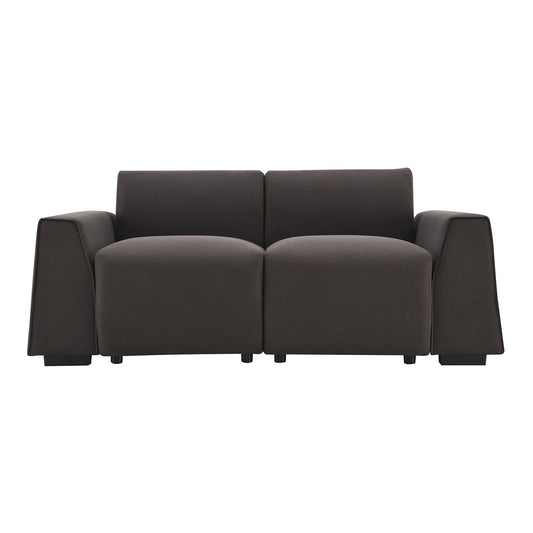 MONDAWE Modern Linen Fabric Sofa Stylish and Minimalist 2-3 Seat Couch,Exquisite Loveseat with Wide Armrests