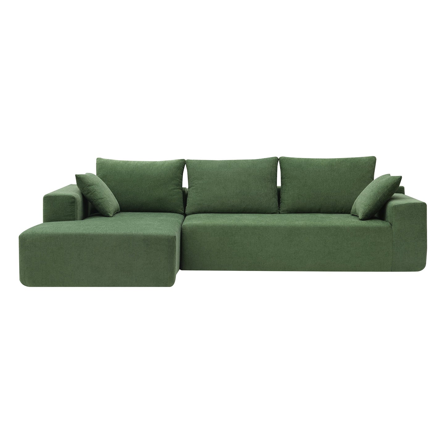 MONDAWE Modular Sectional Living Room Sofa Set Modern Minimalist Style Couch L-Shape Upholstered Sleeper Sofa