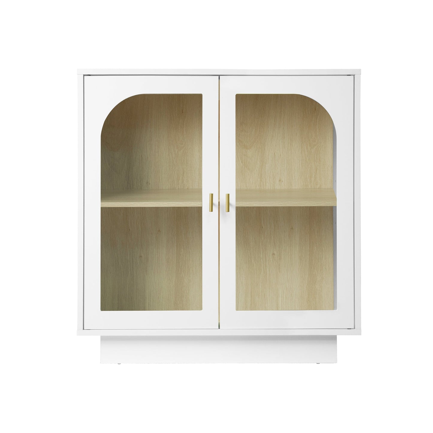 mondawe sideboard storage cabinet with 2 acrylic door