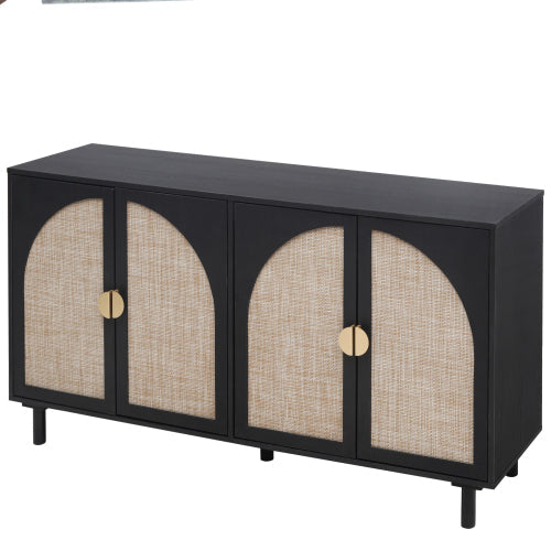 4 Door Cabinet, Suitable for Bedroom, Living Room, Study