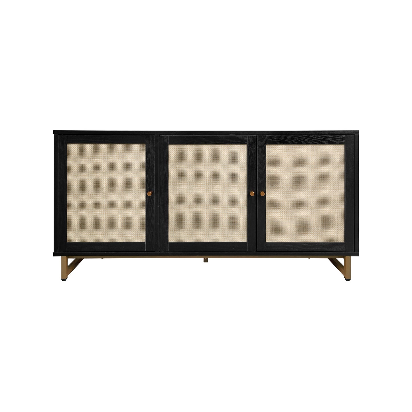 MONDAWE Modern Design 3 Door Cabinet Sideboard Accent Cabinet, Storage Cabinet for Living Room, Hallway Entryway Kitchen