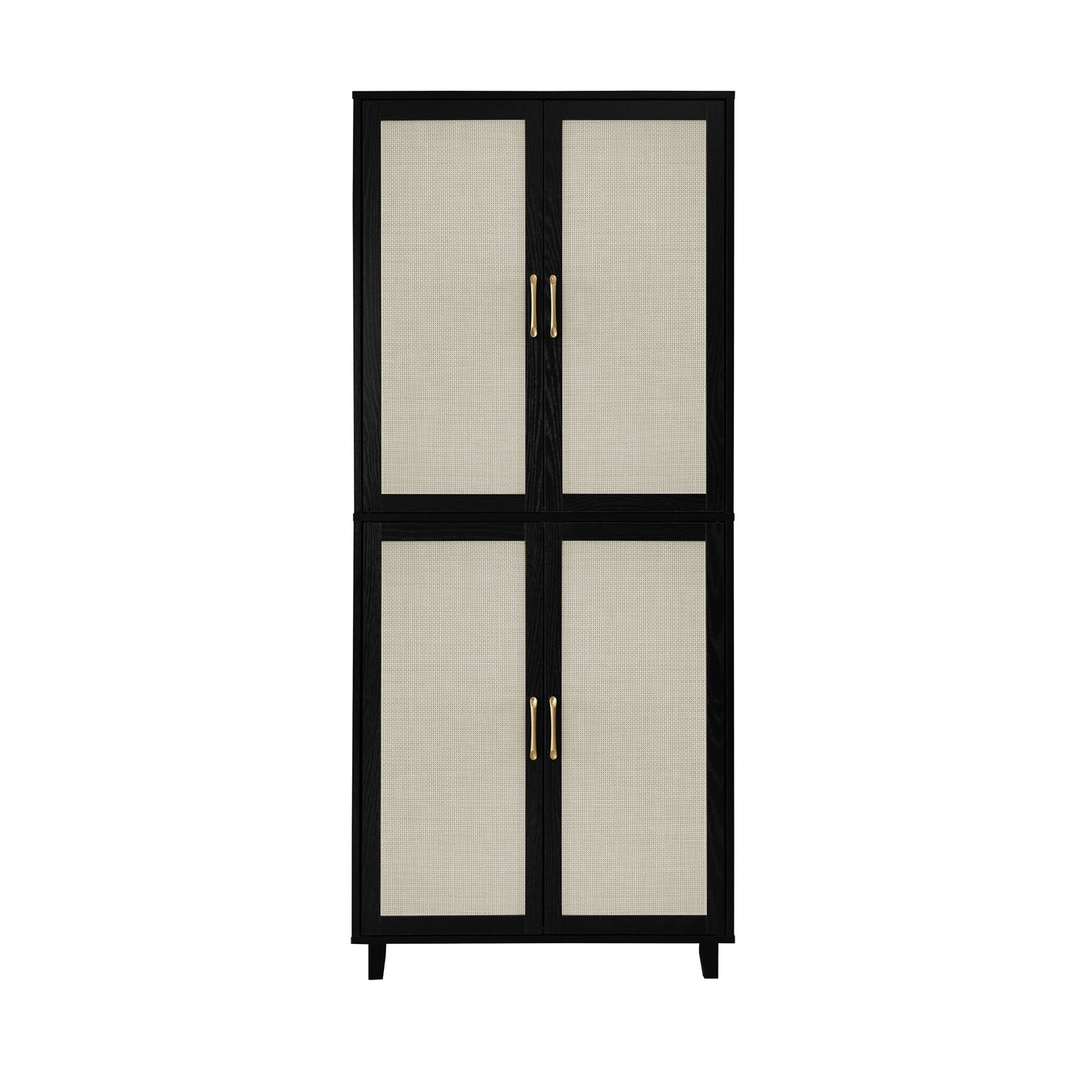 mondawe 4 door cabinet with 4 adjustable inner shelvesstorage cabinet perfect for bedroom