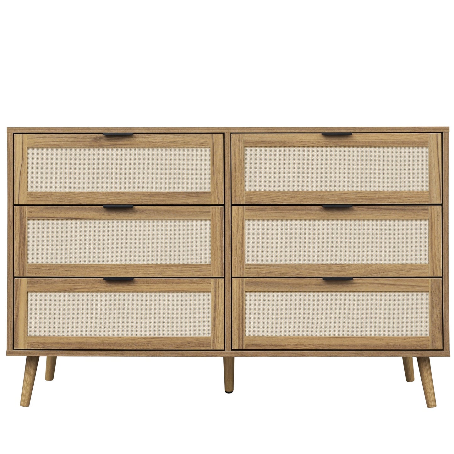 mondawe 6 drawer boho wood dressers for bedroom modern farmhouse chest of drawers