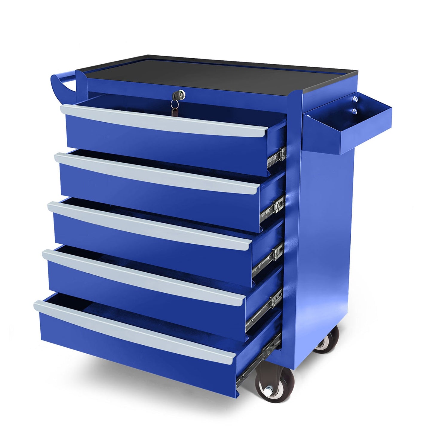 Mondawe 5-Drawer Rolling Tool Chest, Metal Tool Box with Wheels & Lock Garage Storage Cabinets