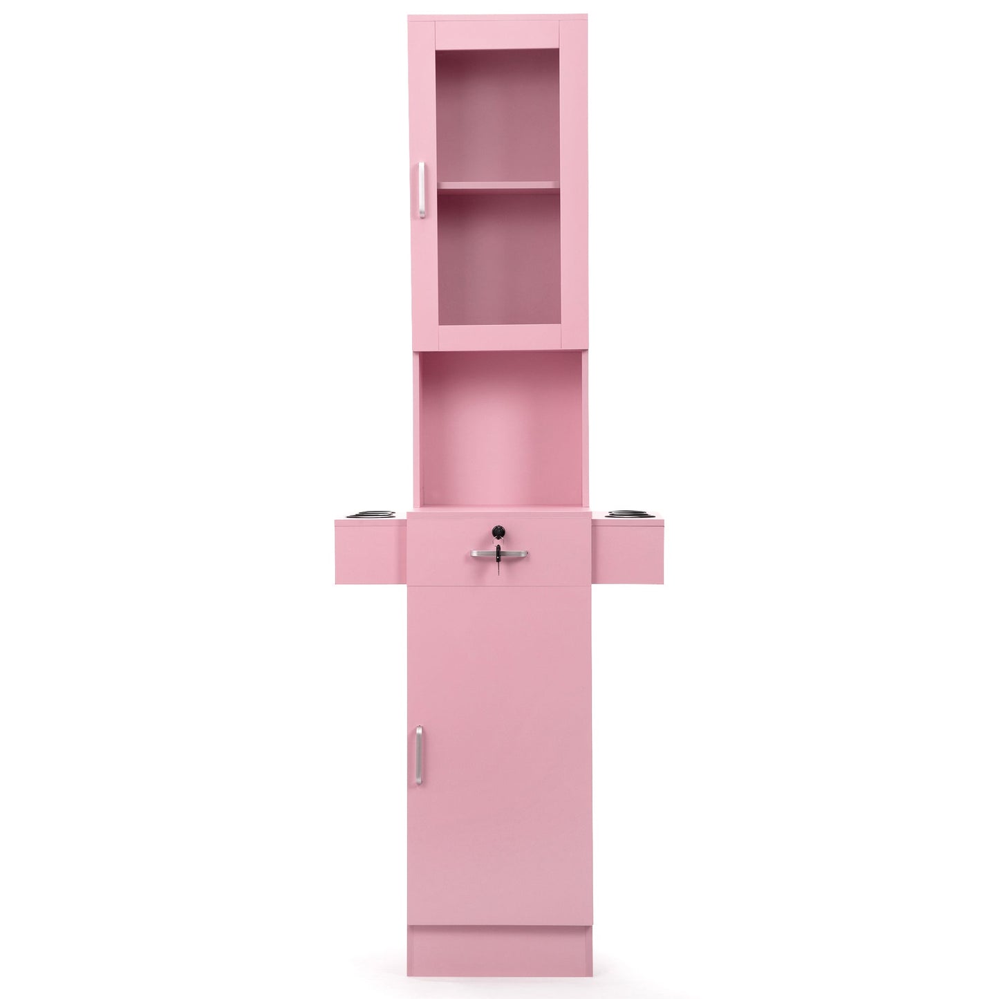 Mondawe Stand Barber Station, Hair Styling Equipment with Dryer Tool Holders, Salon Beauty Table