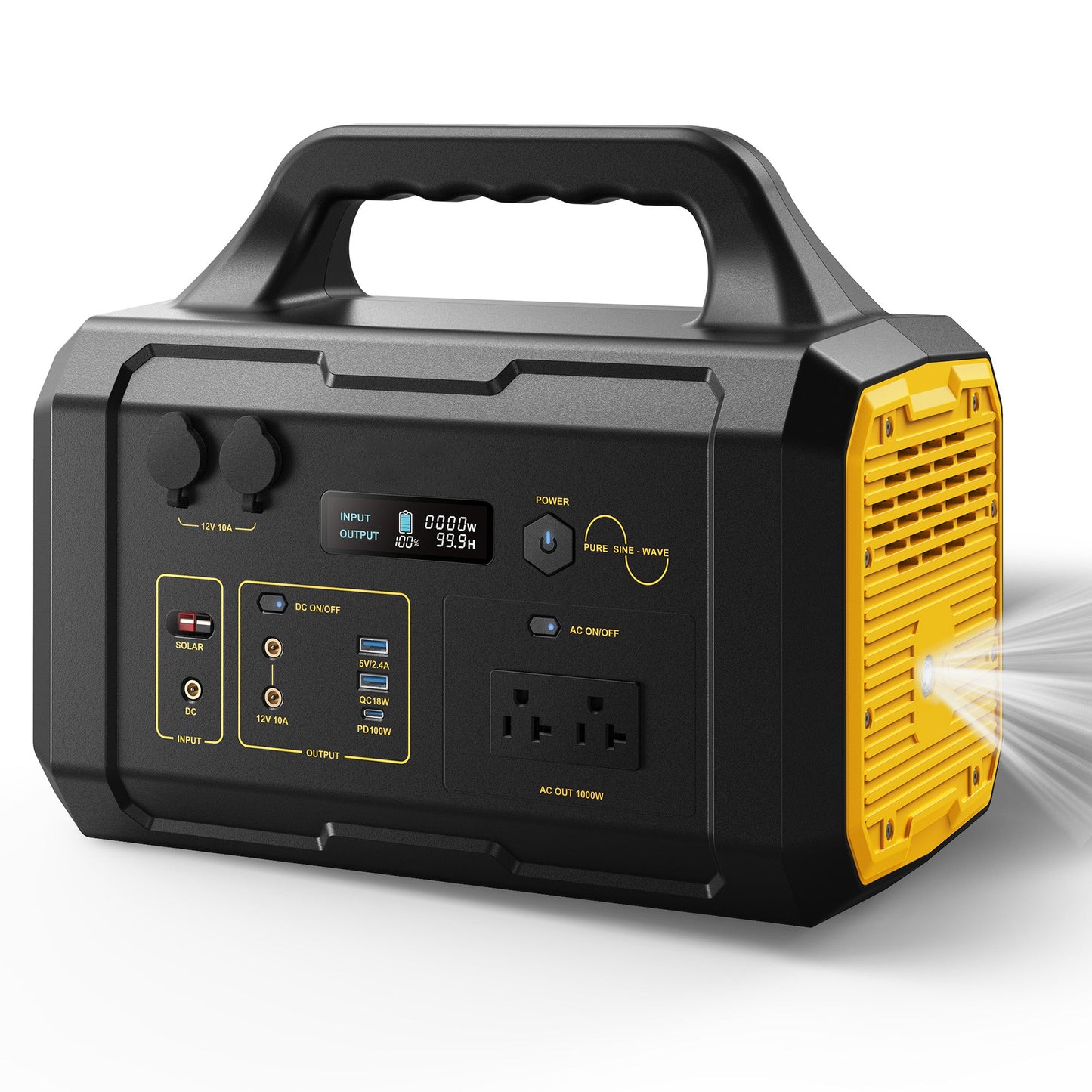 Mondawe Portable Power Station 300W Outdoor Solar Powered Battery Generator with AC Outlet USB Port