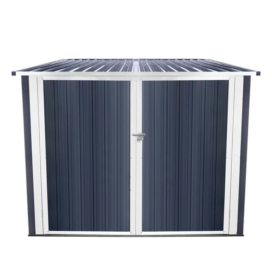 MO-SS-00065 Mondawe Heavy-duty Outdoor Storage Cabinet Bicycle Outdoor Steel Storage Shed,Stores 4 Bikes