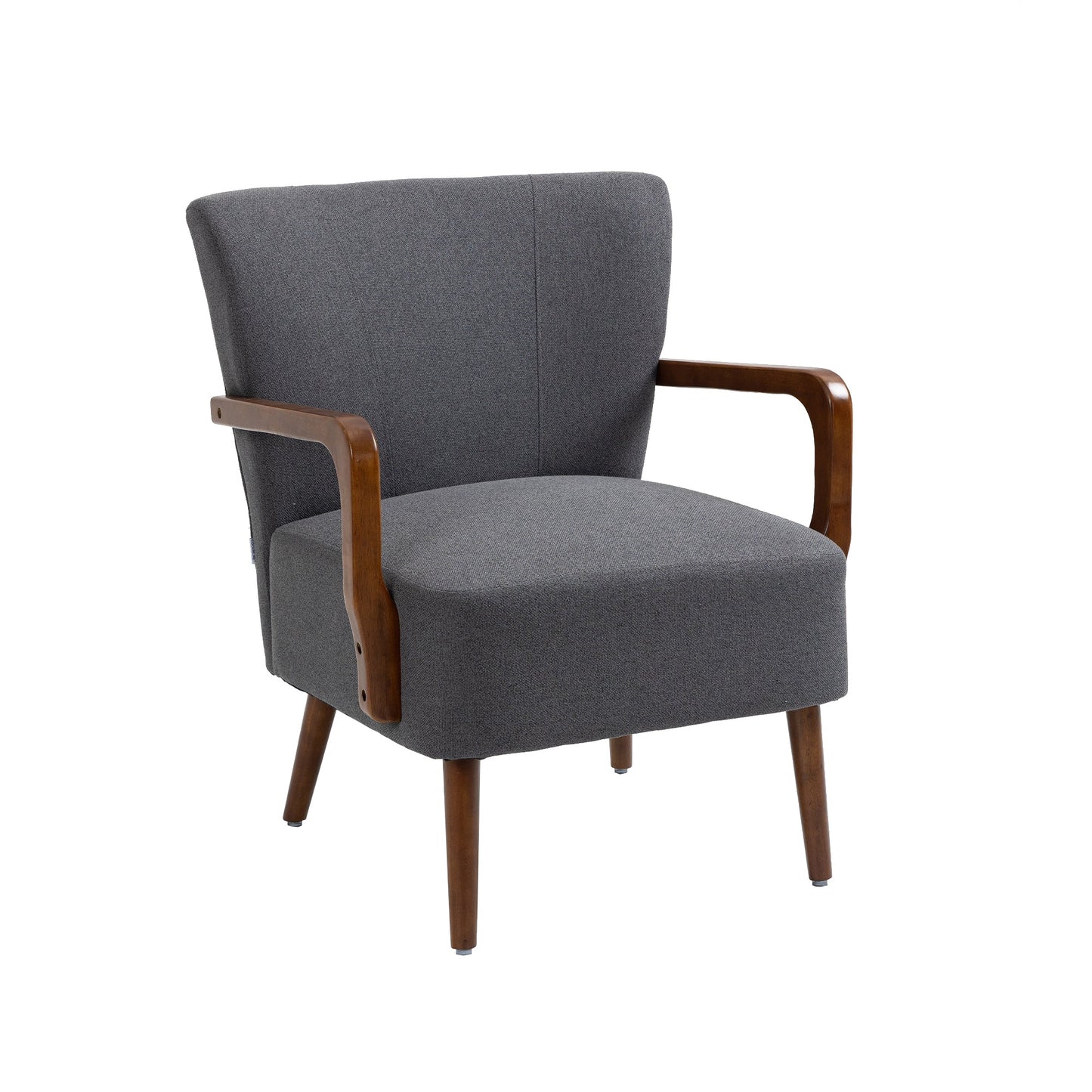 Mondawe Wood Frame Armchair Modern Accent Chair Lounge Chair For Living Room