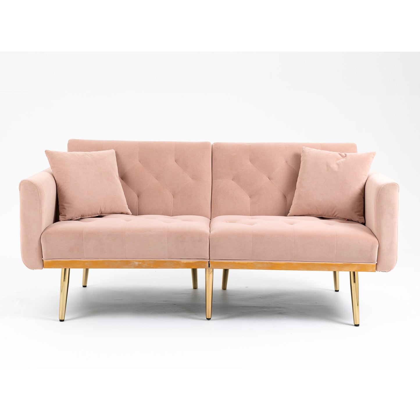 Mondawe Teddy Velvet Sofa , Accent sofa .loveseat sofa with metal feet