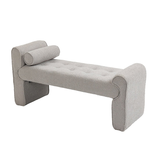 Mondawe Light Gray 49inch Ottoman Bench For Living Room