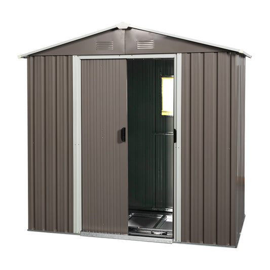 Mondawe 8ft x 4ft Outdoor Metal Storage Shed With window