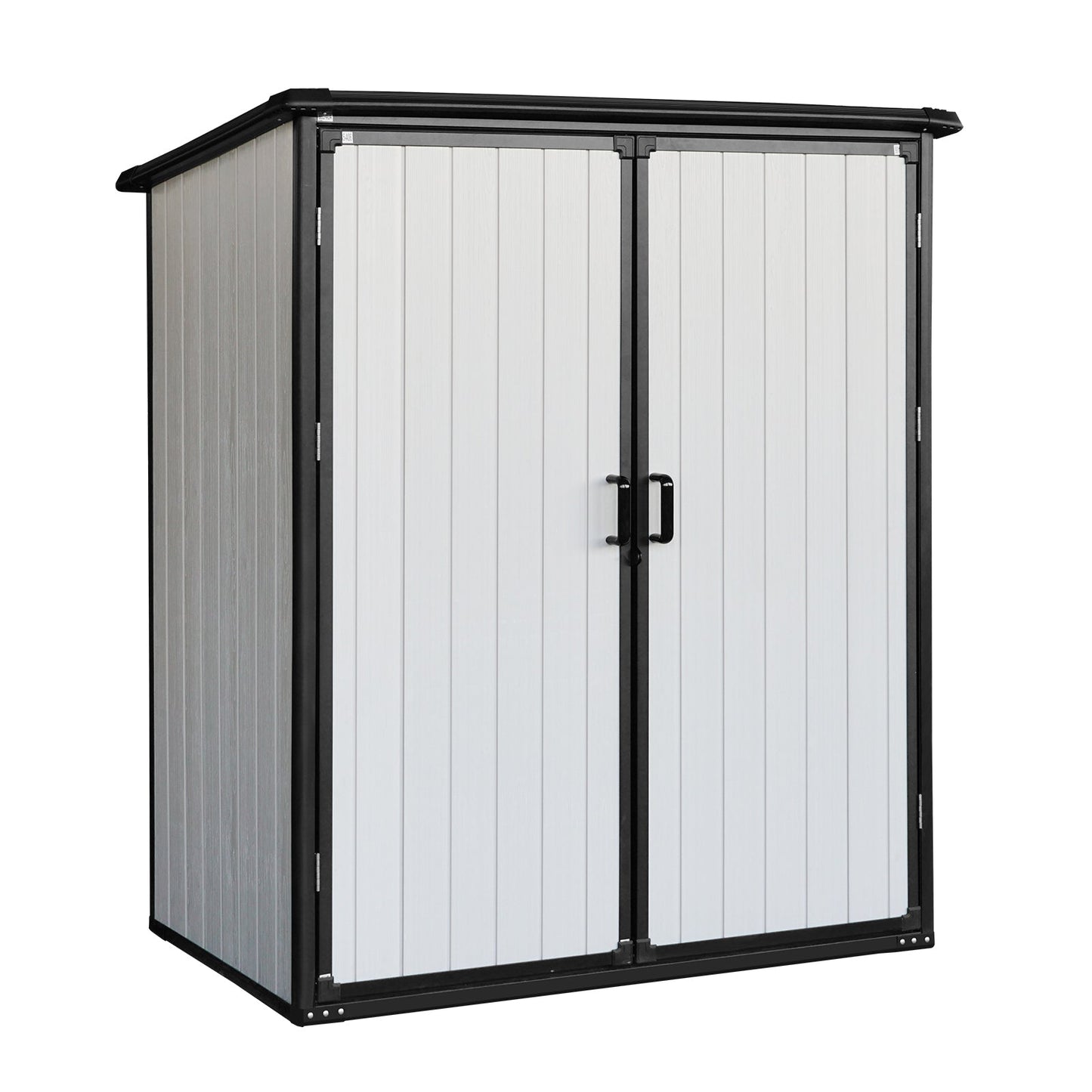 Mondawe 5x3FT Outdoor Storage Shed Waterproof Resin Cabinet with Lockable Doors