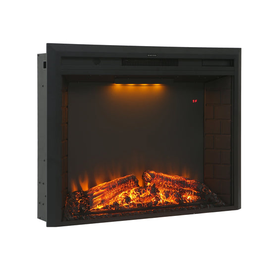 Mondawe 5000 BTU Electric Fireplace With 5 Brightness Levels/3 Colors And Buttons Or Remote Control