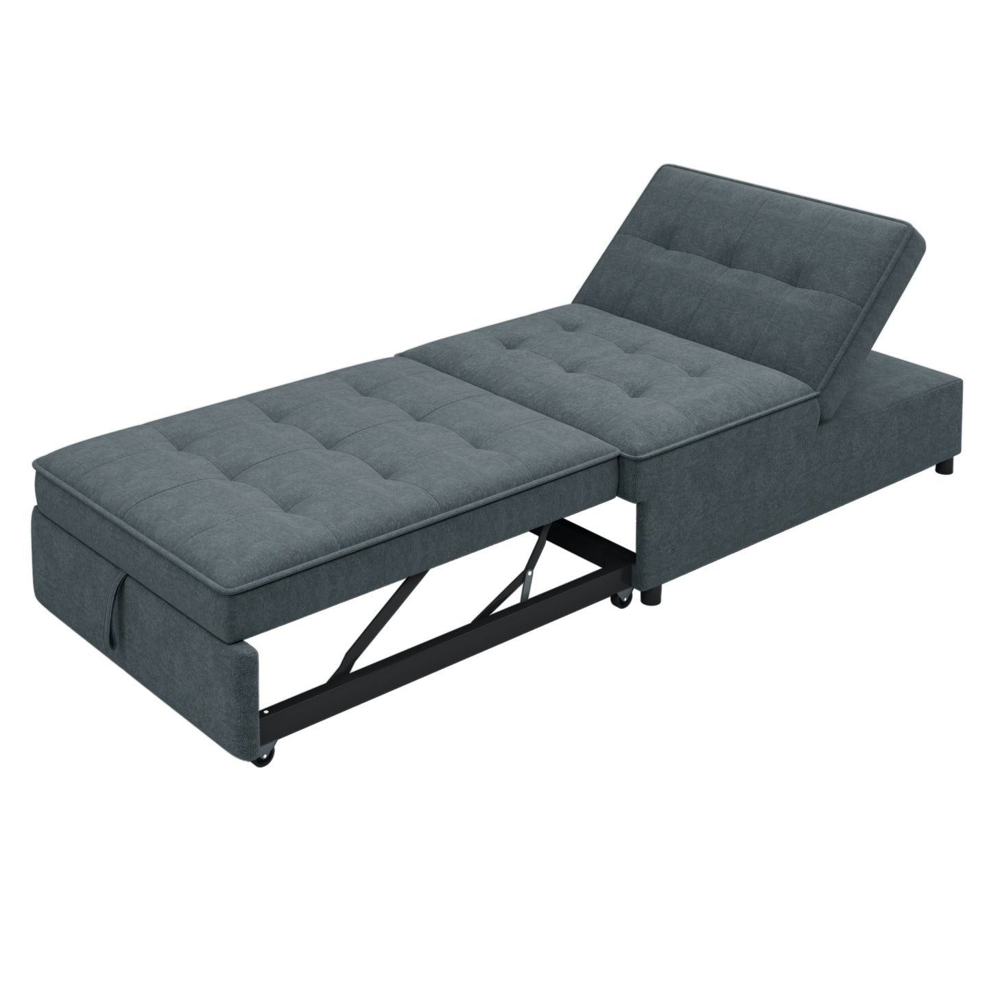 Mondawe 4-In-1 Sofa Bed,Multi-Function Folding Ottoman Bed With Storage Pocket And USB Port