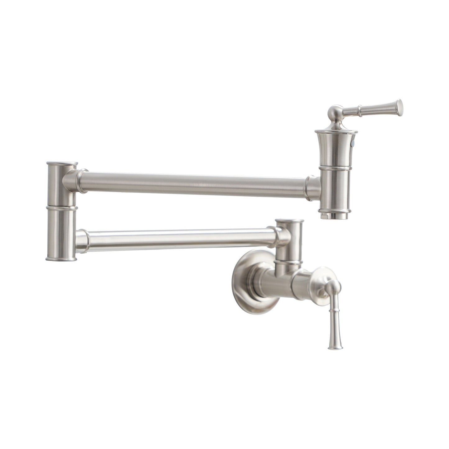 MONDAWE Wall-mounted  Double Handle 360 Degree Pot Filler Kitchen Faucet for Kitchen