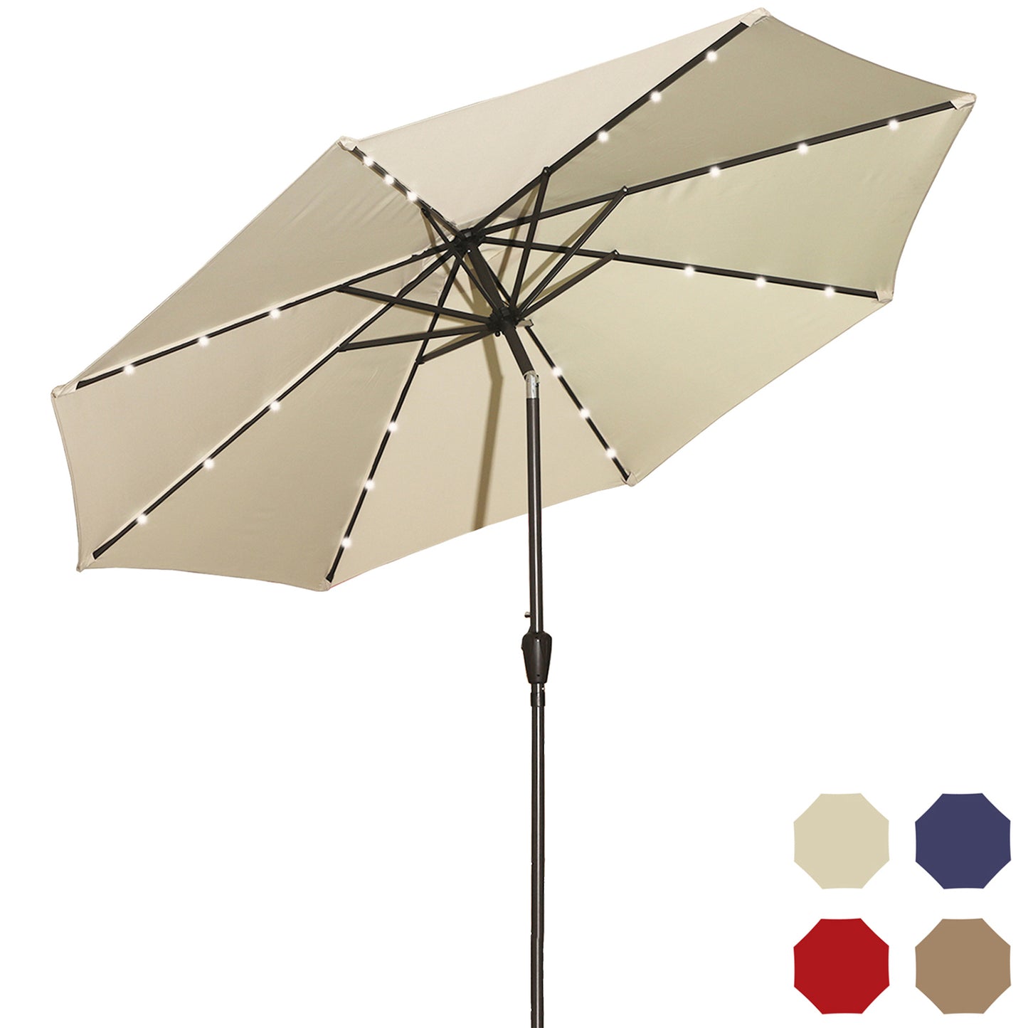 MONDAWE Outdoor Patio Market Umbrella With Double Air Vent