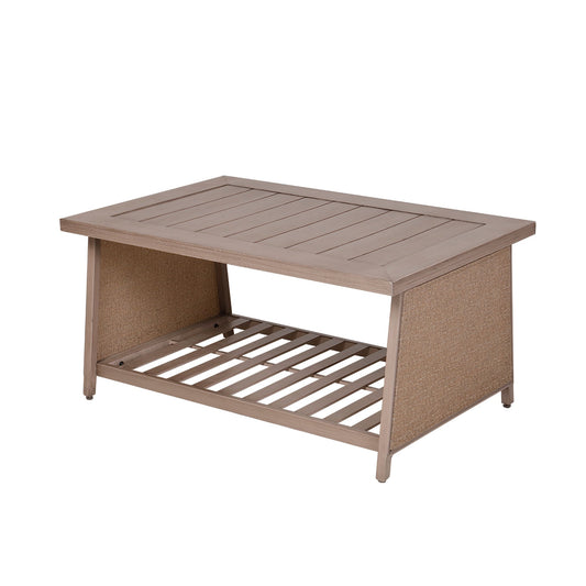 MONDAWE 24-in W x 27-in L Rectangle Outdoor Coffee Table Dining Table for Patio