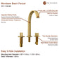 Waterfall Basin Faucet in Black/Nickel Brushed/Brushed Gold
