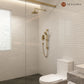 Mondawe Retro Series 2-Spray Patterns with 1.8 GPM 8 in. Rain Wall Mount Dual Shower Heads with Handheld and Spout in Brushed Nickel/ Black/ Bronze/Brushed Gold