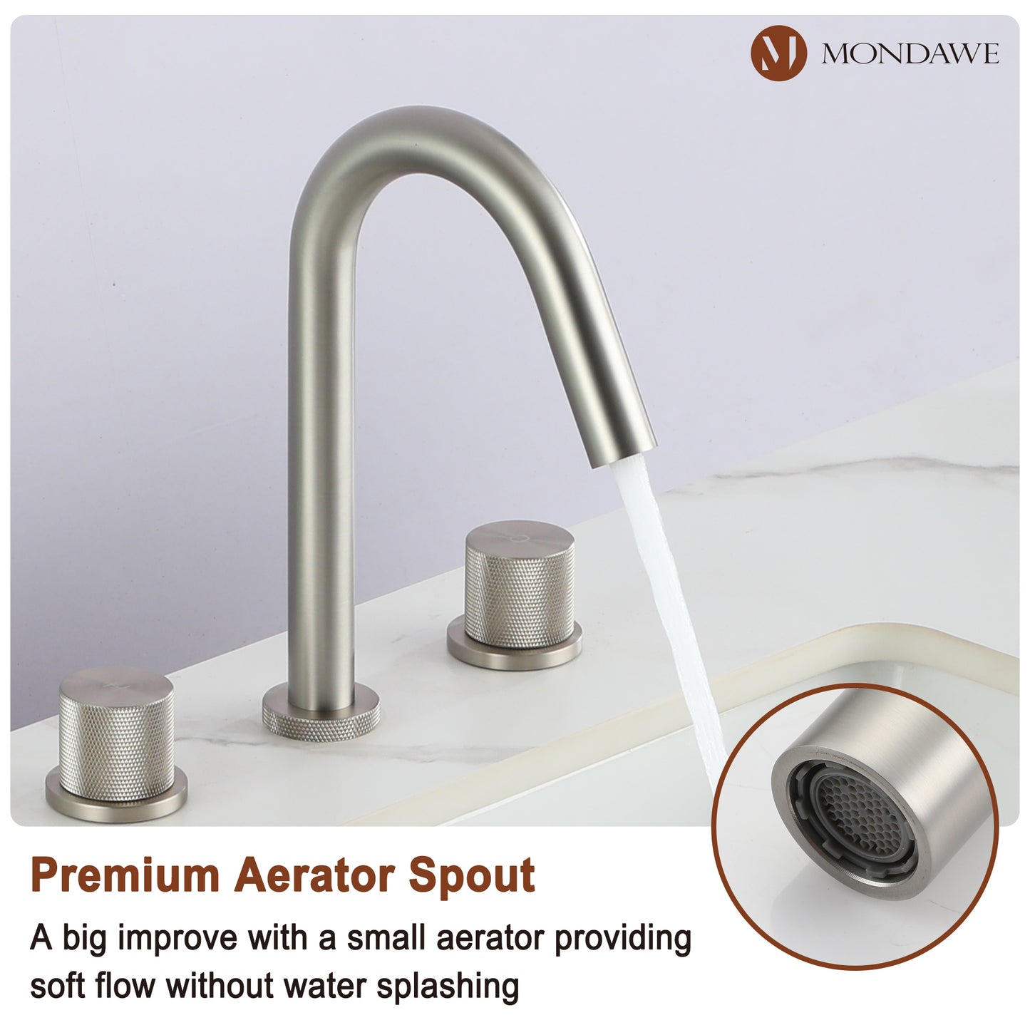 Basin Faucet in Brushed Nickel /Black/Brushed Gold