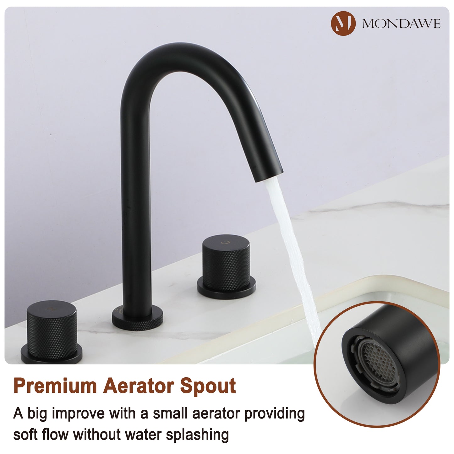 Basin Faucet in Brushed Nickel /Black/Brushed Gold