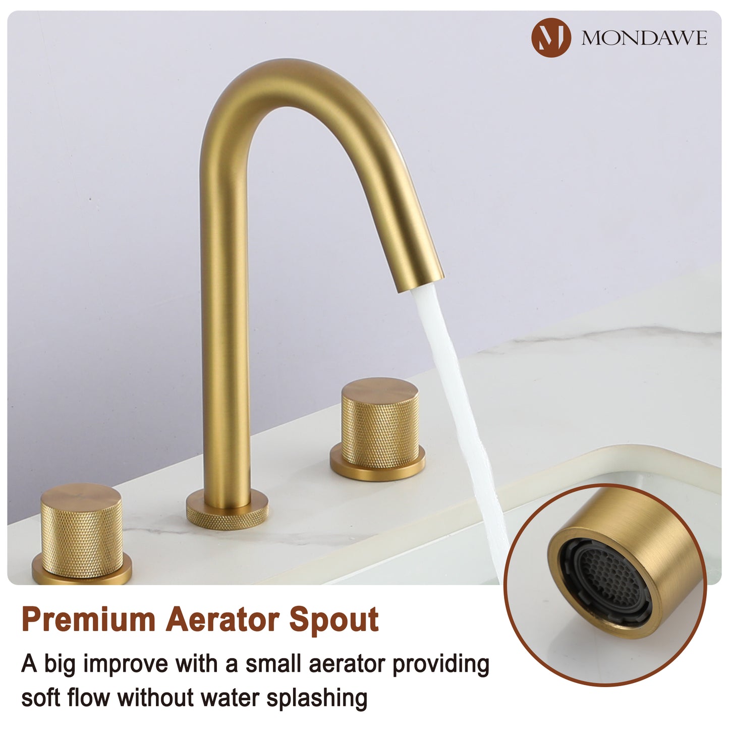 Basin Faucet in Brushed Nickel /Black/Brushed Gold