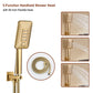 Mondawe Pressure Balanced 4-Spray Patterns 22 in. Wall Mounted Rainfall Dual Shower Heads
