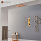Mondawe Luxury 4-Way Thermostatic Shower System with LED and Music Player